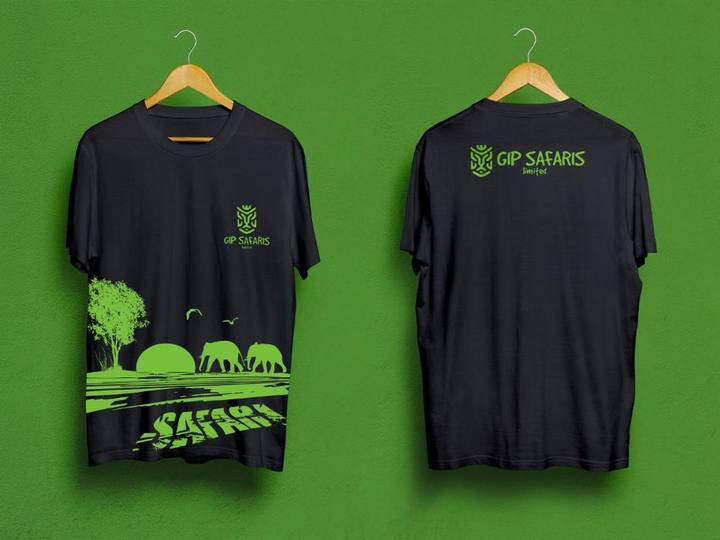 GIP Safaris tee — Graphic Design work by a KYN trainer